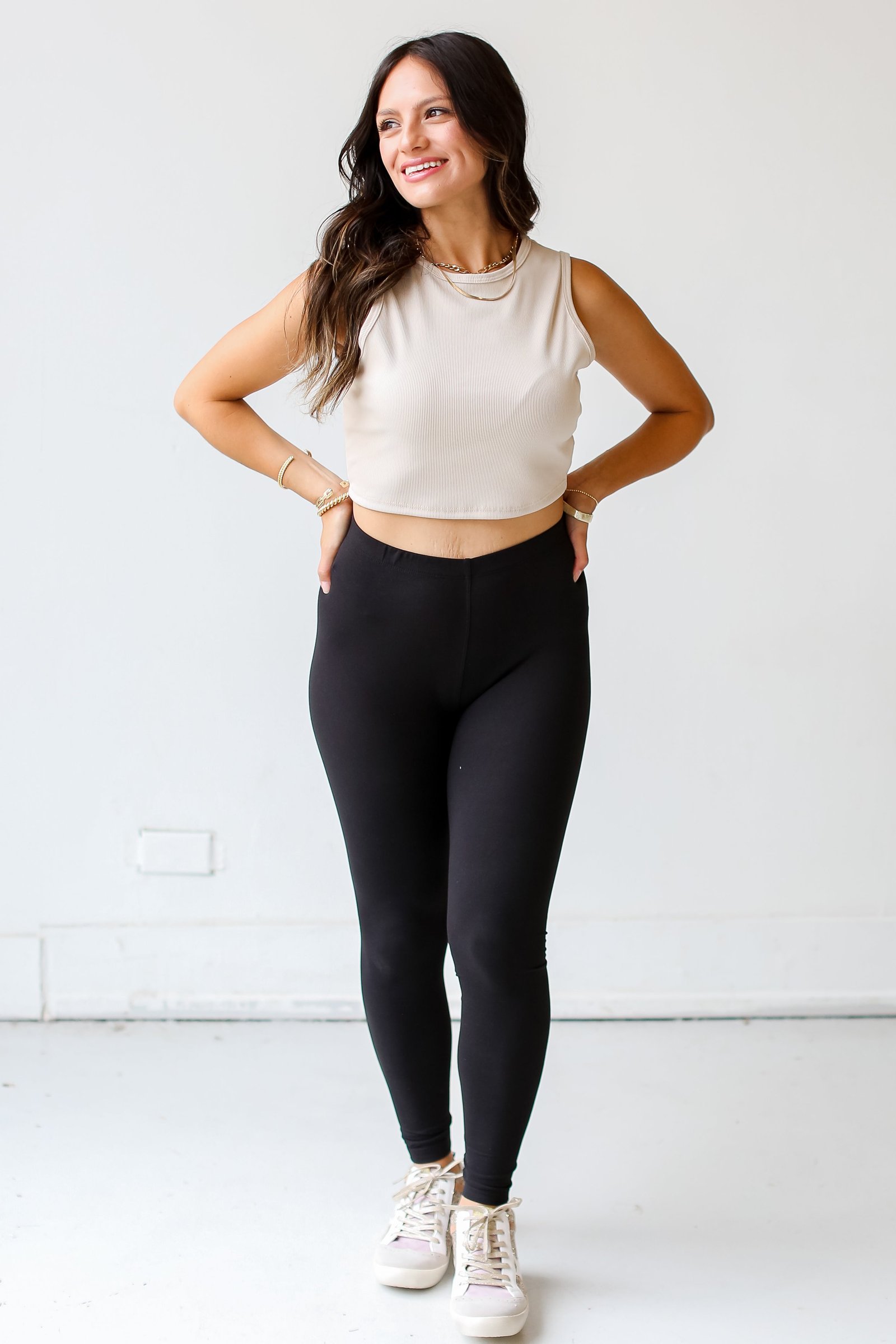 Easy Essential High-Waisted Leggings KM4