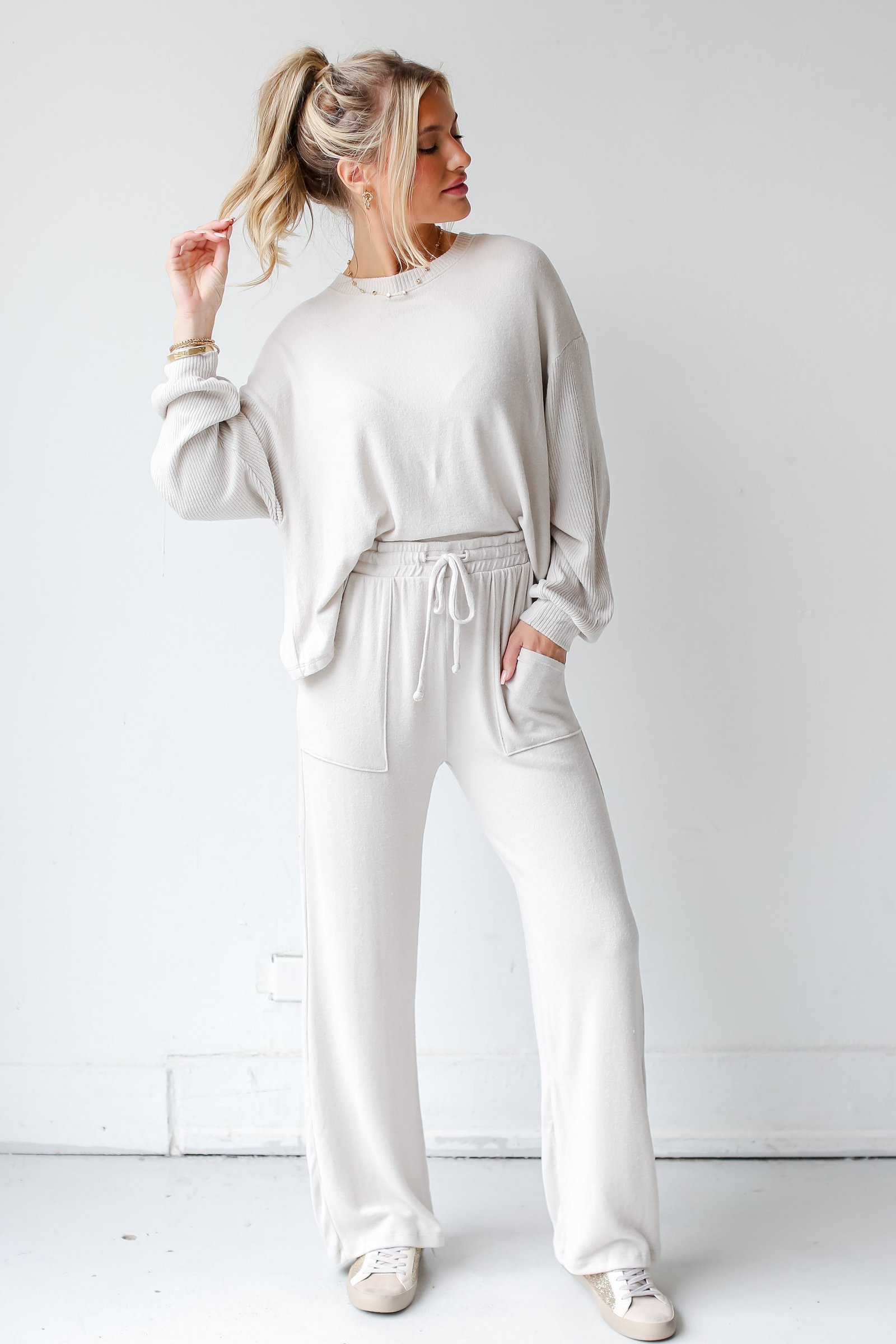 Favorite Cuddles Brushed Knit Lounge Pants KM2