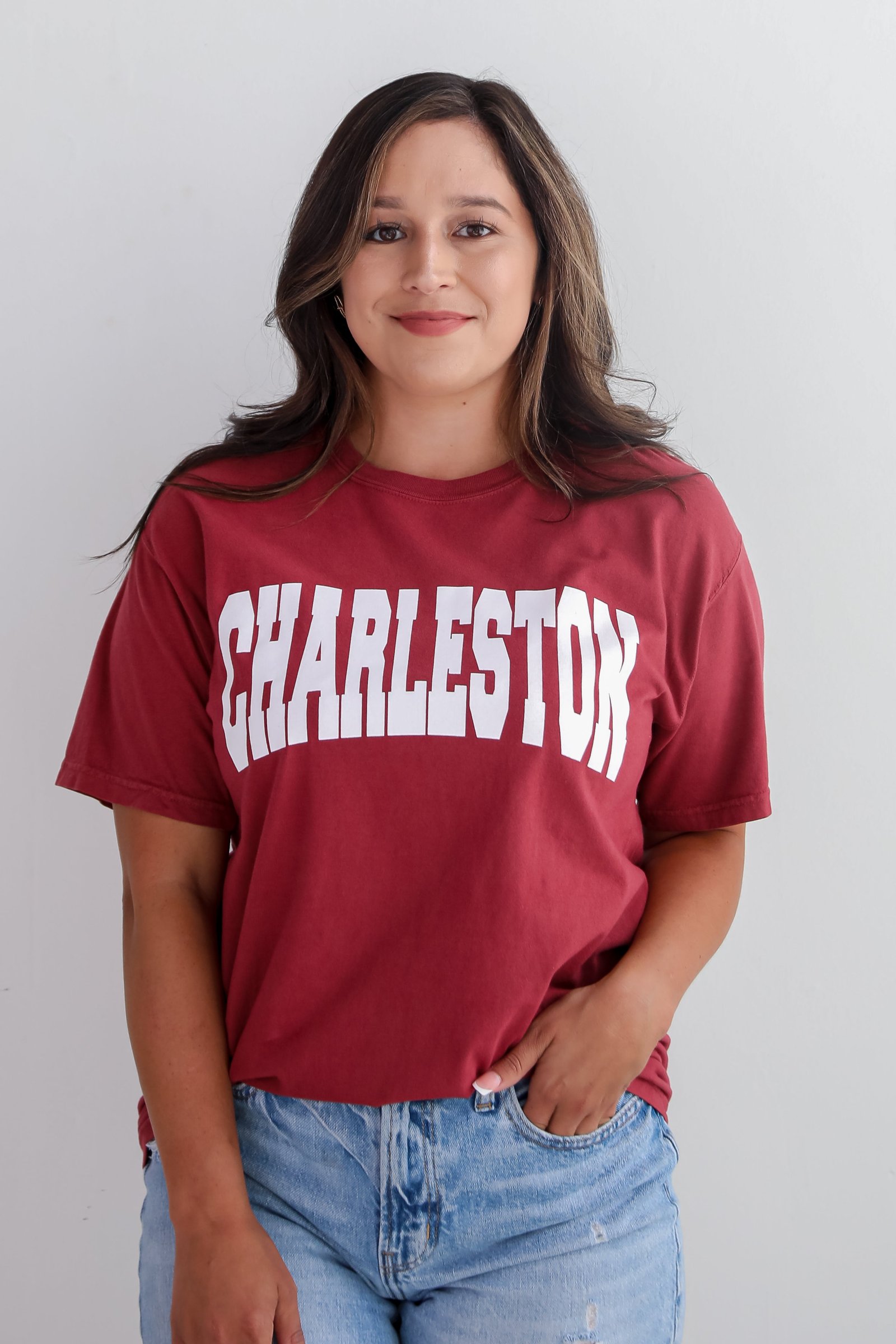 Maroon Charleston Tee KM23