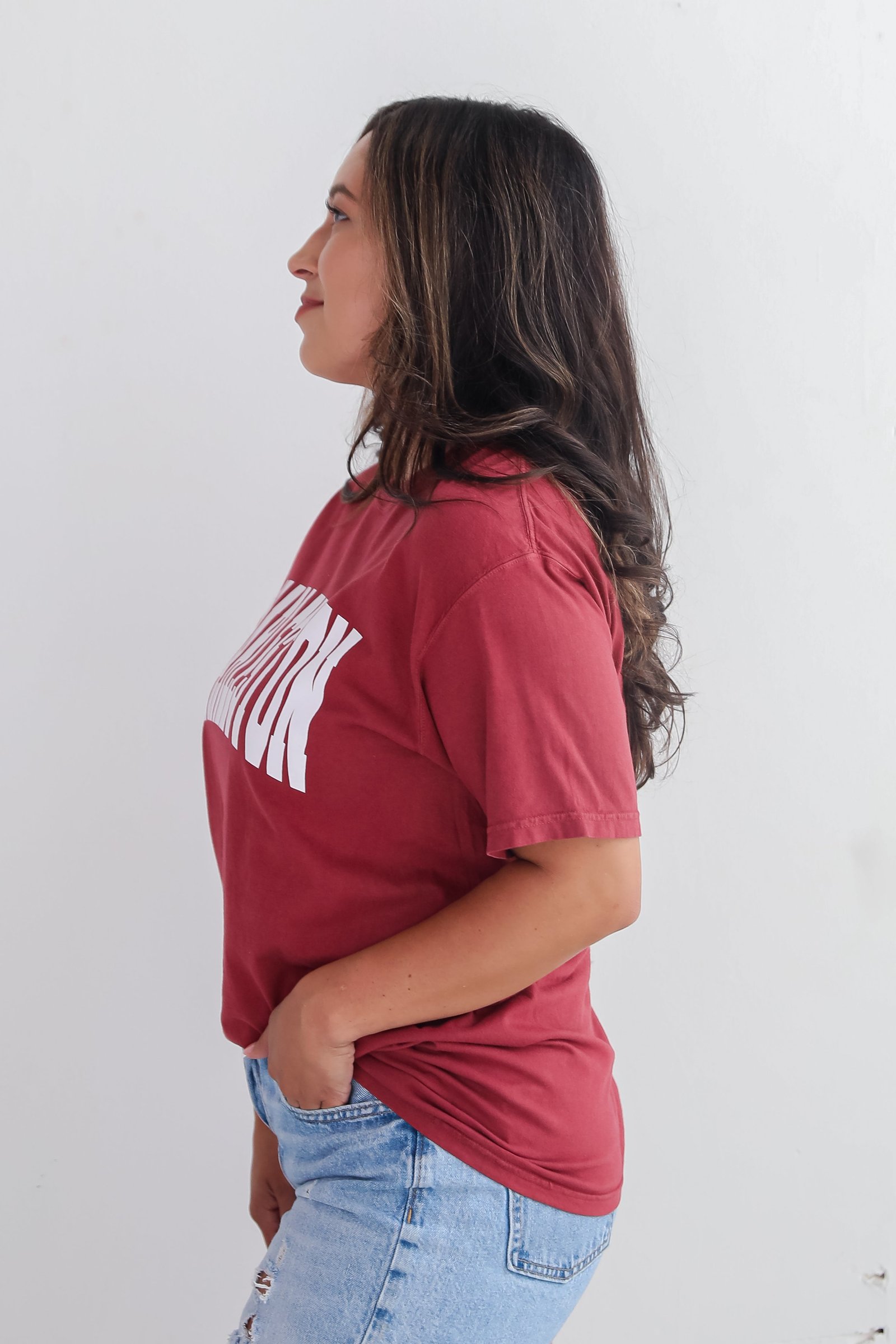 Maroon Charleston Tee KM23