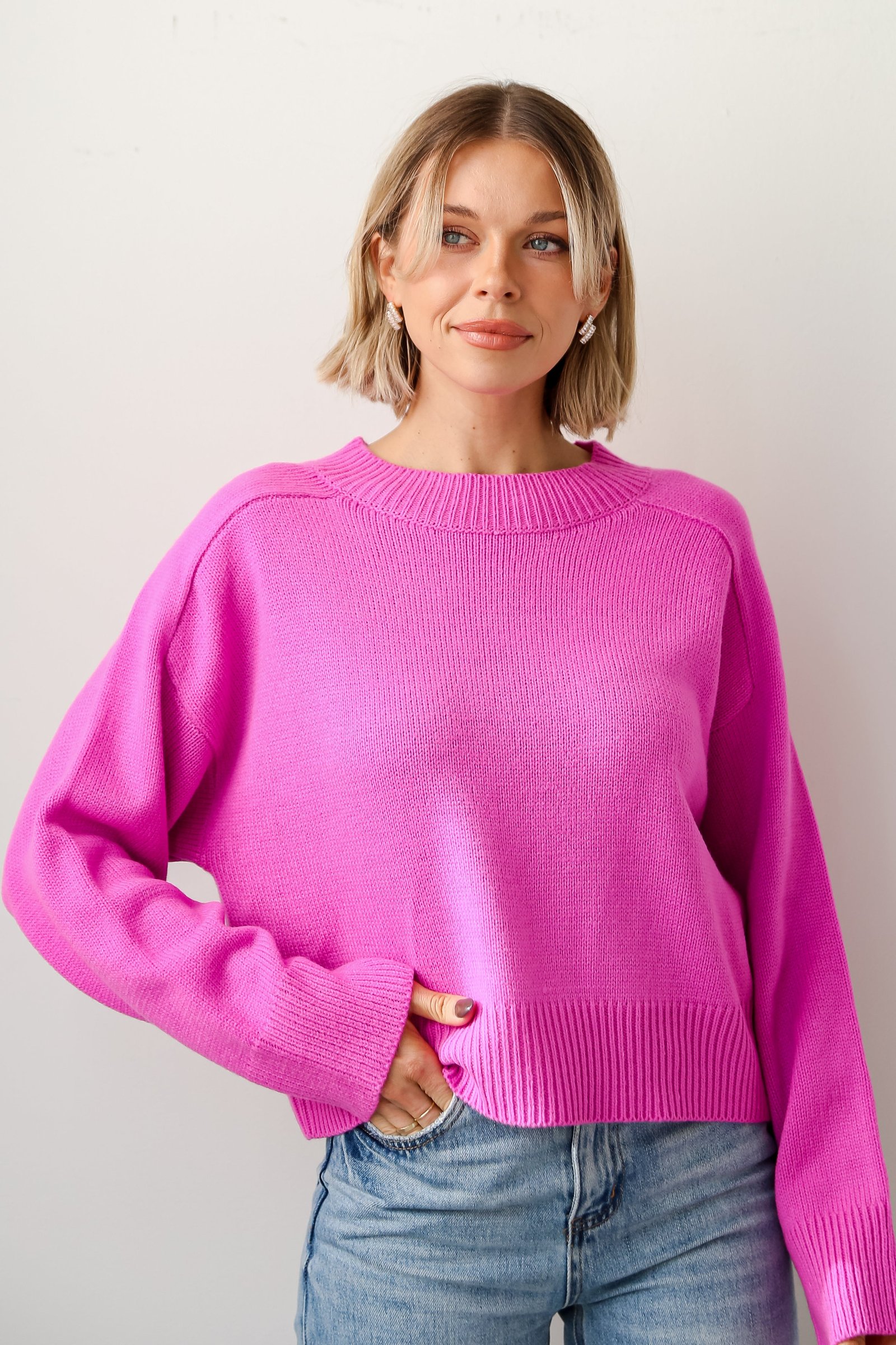 My Favorite Look Magenta Sweater KM16