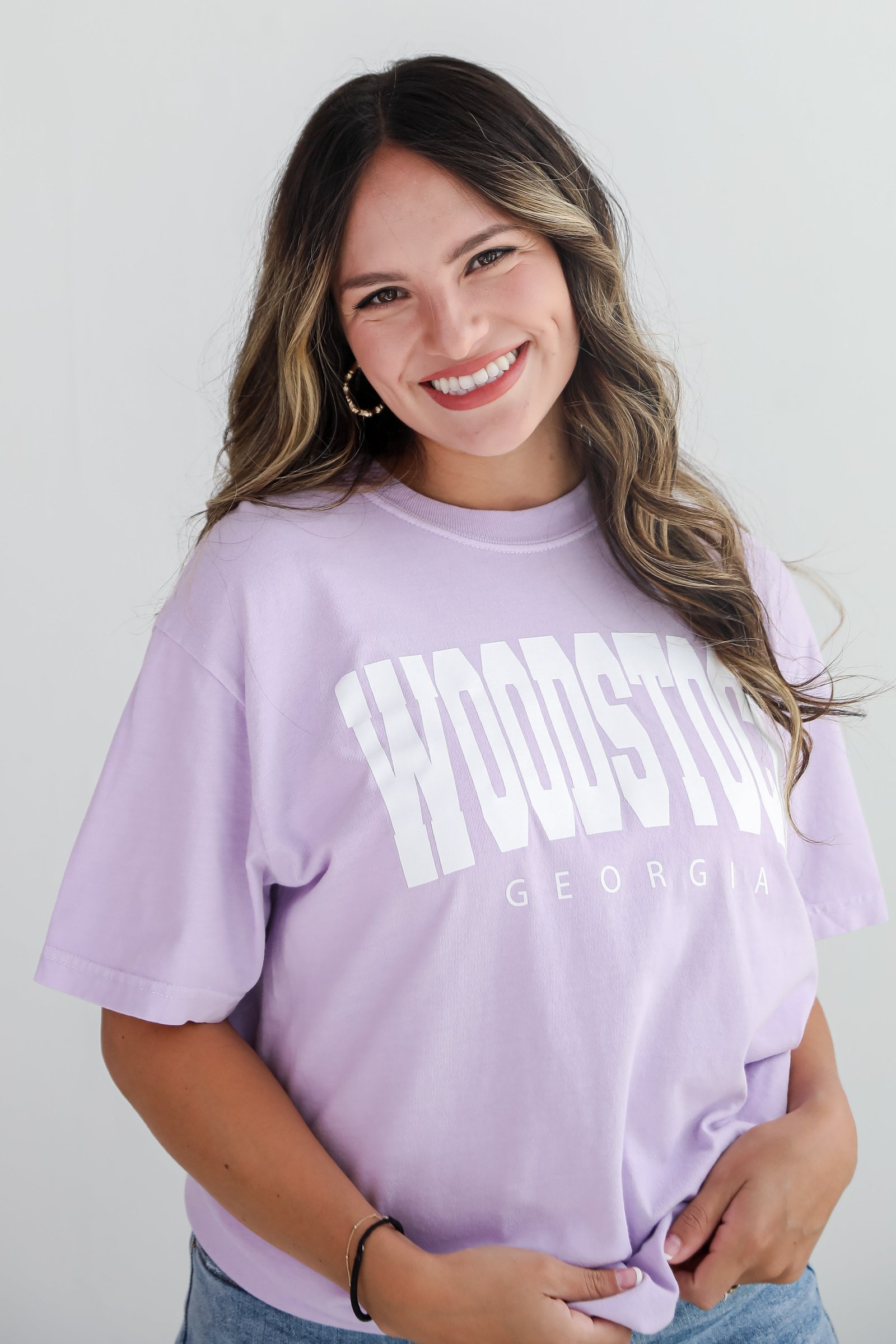 Lavender Woodstock Georgia Tee KM24