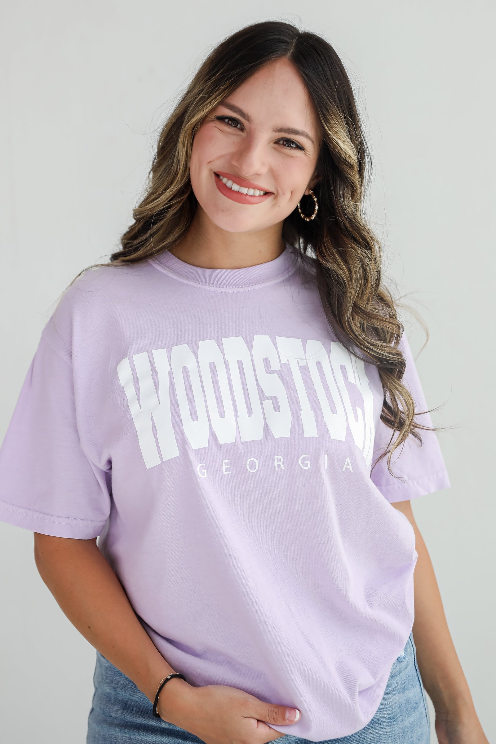 Lavender Woodstock Georgia Tee KM24