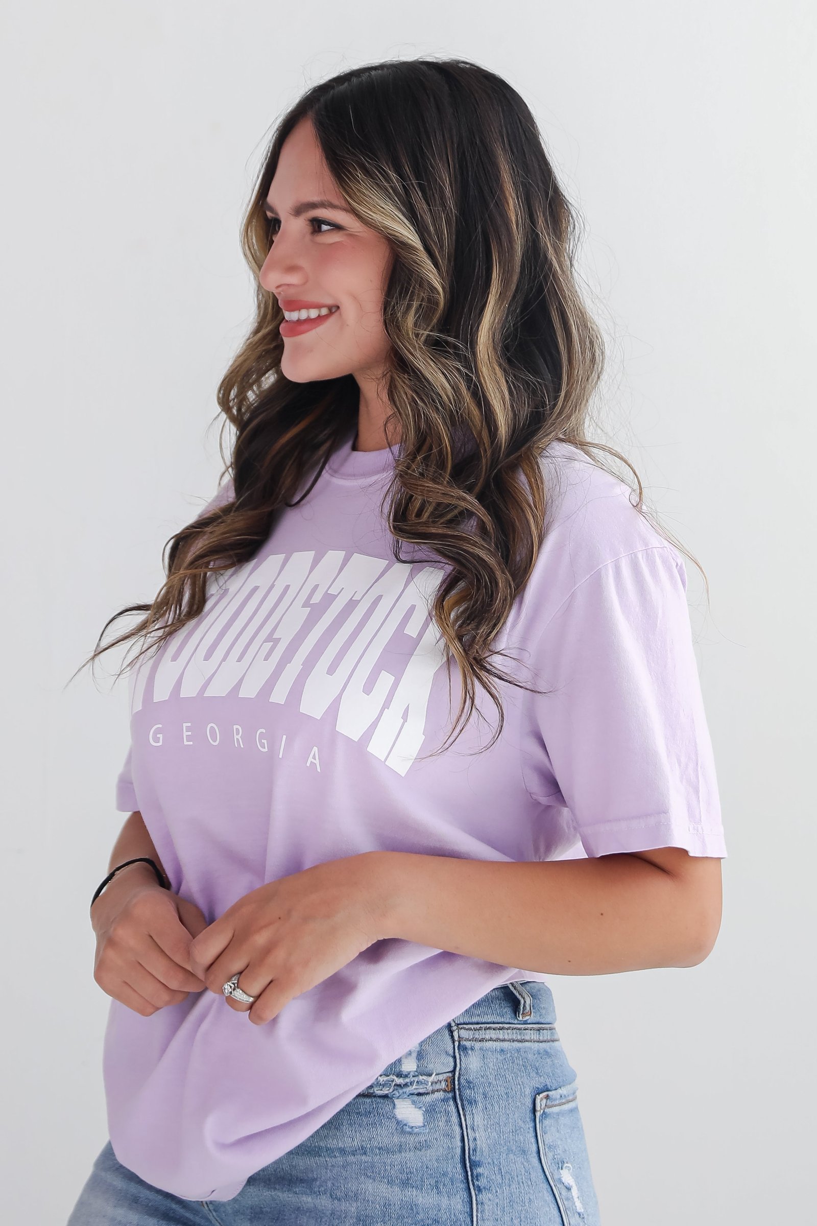 Lavender Woodstock Georgia Tee KM24